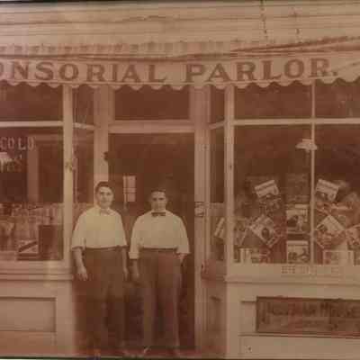 Masi's Barber Shop: Tonsorial Parlor, 44 Main Street, 1908