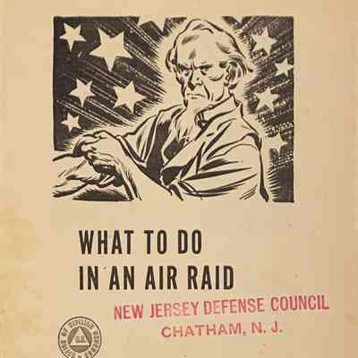 World War II Items: “What To Do In An Air Raid”