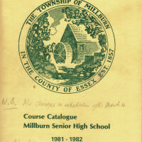 Millburn High School Course Catalog, 1981-2
