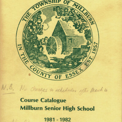 Millburn High School Course Catalog, 1981-2
