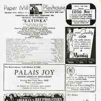 MHS Scrapbook: Paper Mill Playhouse Katinka Program