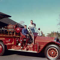 Hartshorn: Stewart Hartshorn at Short Hills Fire House #2, 1963