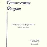 Millburn High School Commencement Program and Ticket, 1959