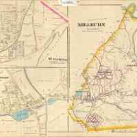 Map: Robinson Atlas Map of Millburn Township, 1890