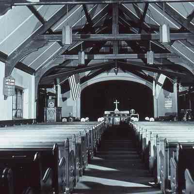 Christ Church: Interior Scenes during 1951 Construction