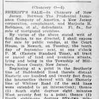          18 Whitney Road Sheriff's Sale, Item, Friday, September 6, 1935.
   