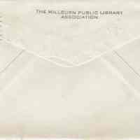          Verso of Mrs. F.S. Goucher Envelope, 1938
   