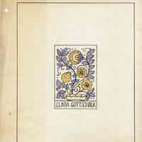 Snow: Clara Gottschalk Book Plate Design