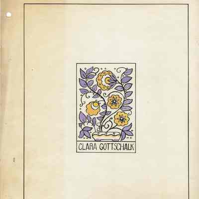 Snow: Clara Gottschalk Book Plate Design