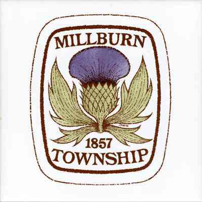 Trivet: Millburn Township Thistle Trivet
