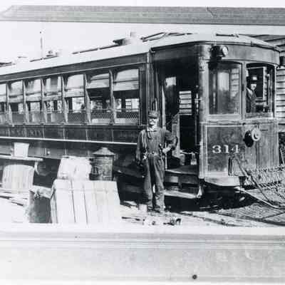 Morris County Traction: Trolley #314 at Millburn Car Barn