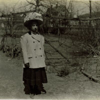 Marshall-Schmidt Album: Marion or Margaret Marshall Wearing a Big Hat