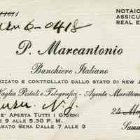          Marcantonio: Prospero Marcantonio Business Card picture number 1
   