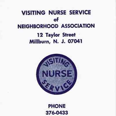Neighborhood House: Visiting Nurse Service Pamphlet, 1971