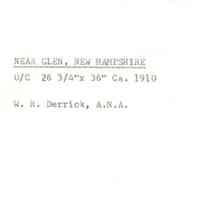          Derrick: Near Glen, New Hampshire Painting, c. 1910 picture number 2
   