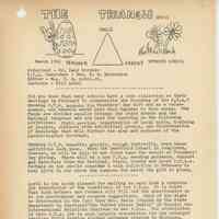 Wyoming School: Triangle Newsletters March, April and November 1961