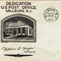          Post Office: Millburn Post Office First Day Covers, 1939 picture number 1
   