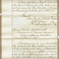 Brison: Benjamin W. Benson Estate Documents, 1883