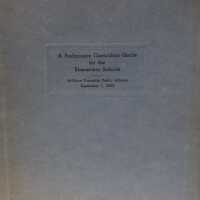 Millburn Elementary Schools Preliminary Curriculum Guide, 1955