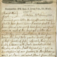          Parsil: Samuel B. Parsil Civil War Letter October 19, 1862 picture number 1
   