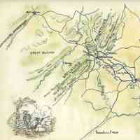 Battle of Springfield: Color Map with Illustration, 1980