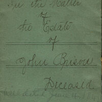 Brison: John Brison Last Will and Testament, 1842