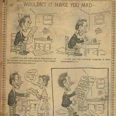 Flanagan Scrapbook: Wouldn't it Make You Mad Cartoon, page 2