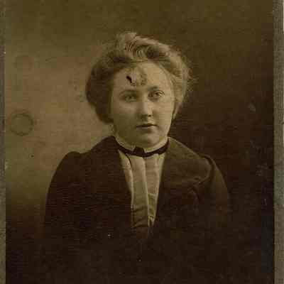 Unidentified Photograph: Woman Wearing Tailored Black Jacket