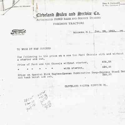 Ford Hughes-Keenan Proposal, 1923