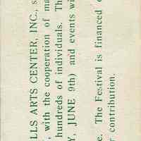          Millburn Art Center: Village Festival 1946 Souvenir Bookmark picture number 2
   