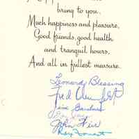          Faddis: Robert Faddis Retirement Cards, 1961 picture number 4
   