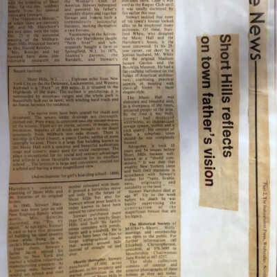 Hartshorn: Stewart Hartshorn and His Legacy Newspaper Clippings