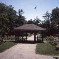 Taylor Park: Gazebo with Rose Garden, 1984