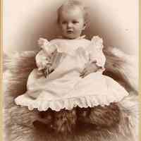 Bosworth: Unidentified Baby on Fur Rug, c. 1890s