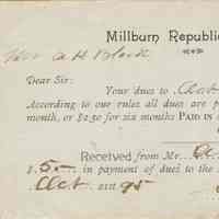 Blood: Millburn Republican Club Membership, 1895