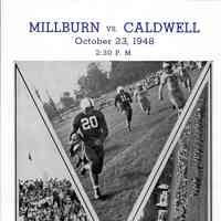 Football: Millburn vs. Caldwell Program, 1948