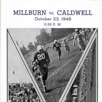 Football: Millburn vs. Caldwell Program, 1948