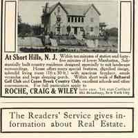 Baltusrol Way: 84 Baltusrol Way Advertisement, 1912