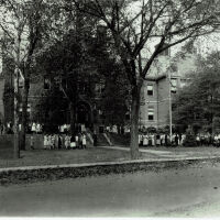 Short Hills High School, Hobart Avenue, after additions to right side