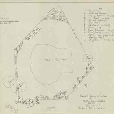 Wodell & Cottrell: Pool Area Plantings for Mr. and Mrs. Henry W. Gadsdens, 1965