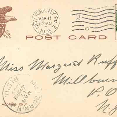 Bowery Postcard verso