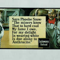 Railroad: Lackawana Railroad Advertising Postcard: Phoebe Snow for the Road of Anthracite Campaign, c. 1910