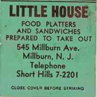 Little House Matchbook Cover
