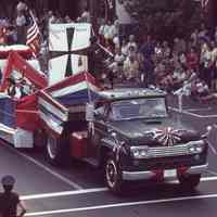 July 4: Casa Columbo Float in American Bicentennial Parade, 1976