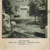 Paper Mill Playhouse: Main Entrance, Brookside Drive, 1944