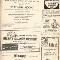 Paper Mill Playhouse Program: The New Moon, 1950