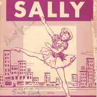 Paper Mill Playhouse Program: Sally, 1951 Paper Mill Playhouse Souvenir Program