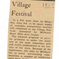          Millburn Art Center: Village Festival Articles in The Item, 1944 picture number 1
   