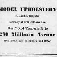          Temporary location at 290 Millburn Avenue, November 1945
   