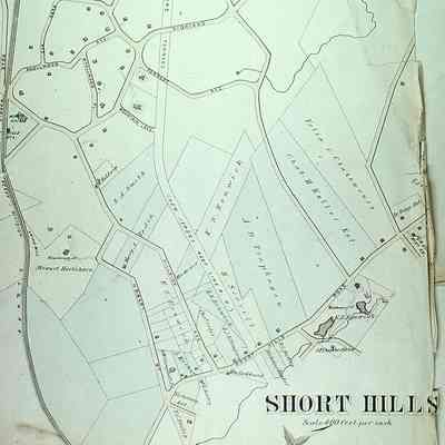Map: Robinson's Atlas of Essex County, Short Hills, 1881